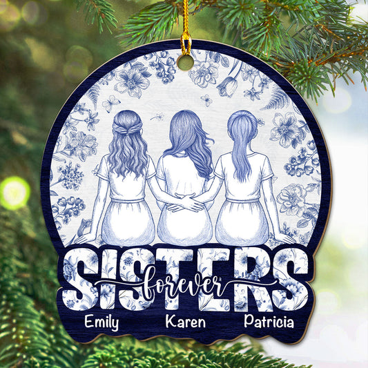 Best Bestie Forever - Personalized Custom Wood Ornament