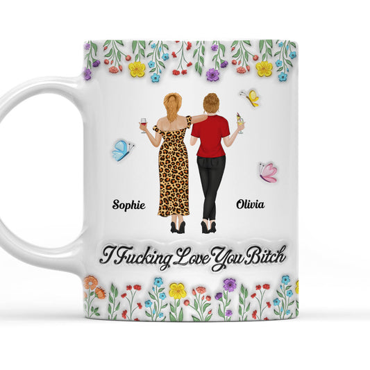 I Love You My Friends - Personalized Custom 3D Inflated Effect Mug