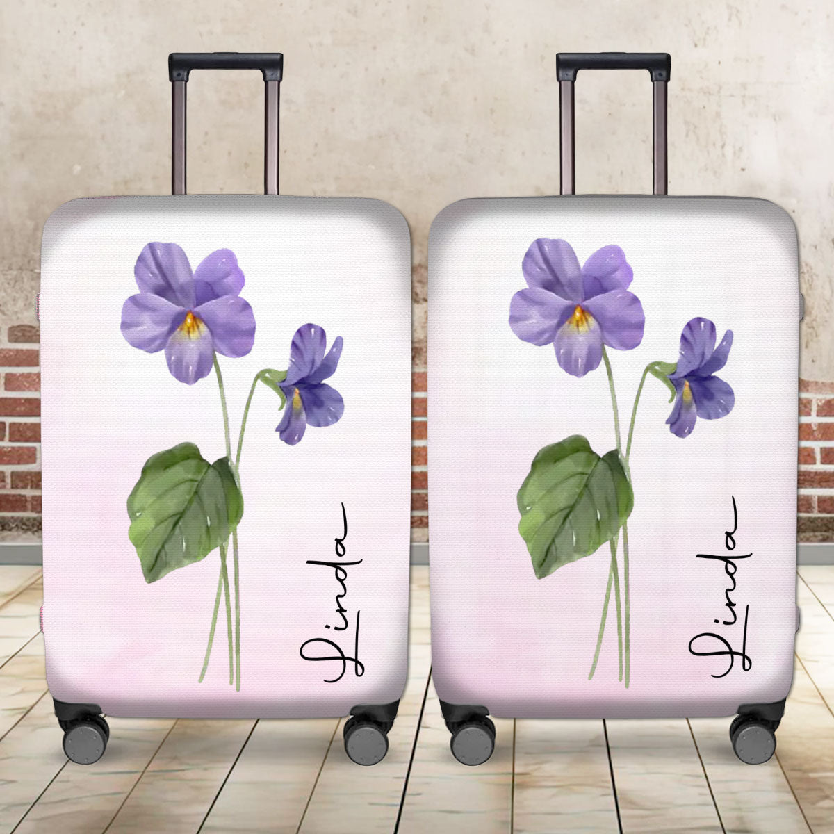 Travel Girl - Personalized Custom Luggage Cover