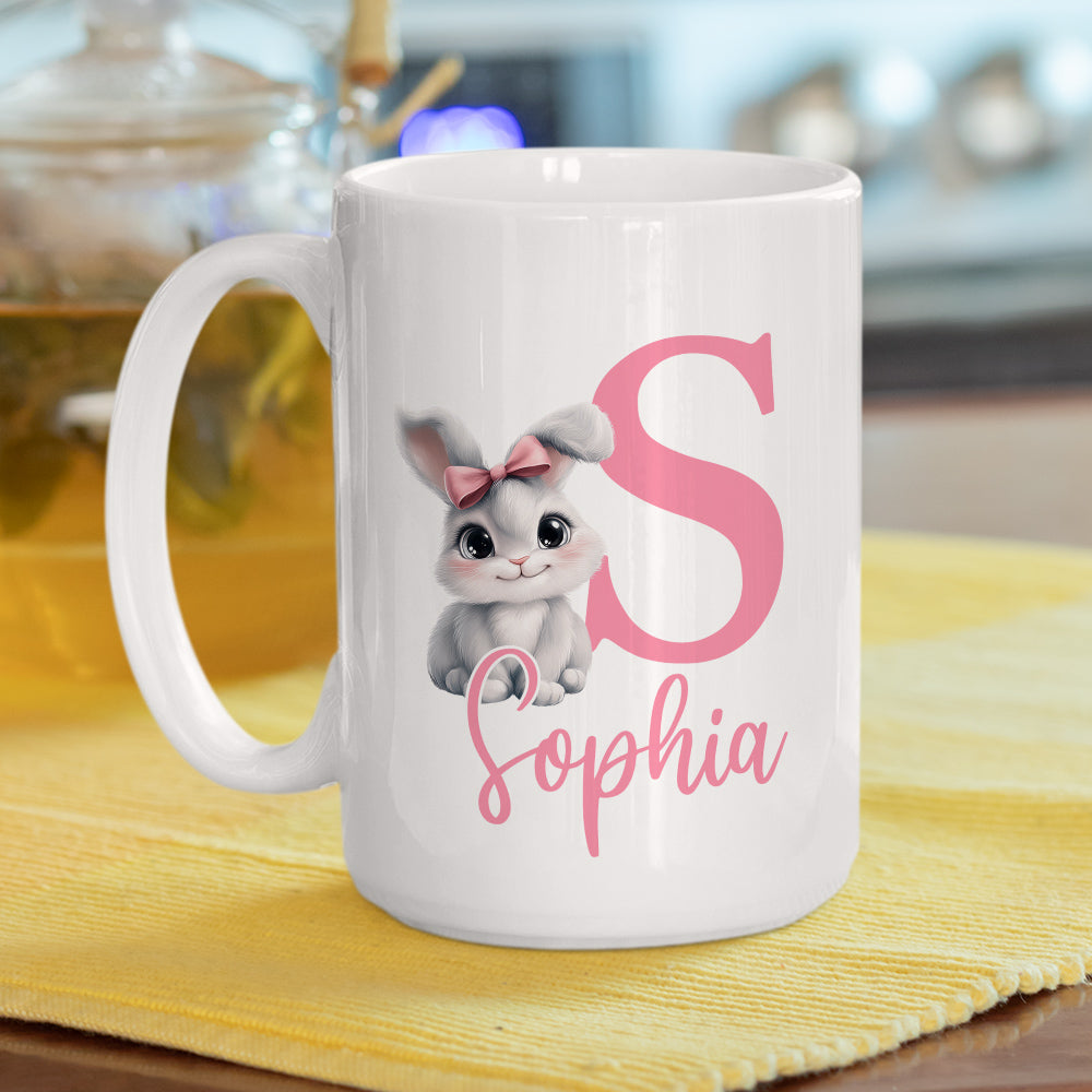 Cute Bunny Easter - Personalized Custom Coffee Mug