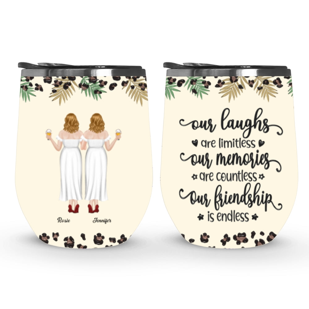 You Make Me Laugh Everyday - Personalized Custom 3D Inflated Effect Wine Tumbler