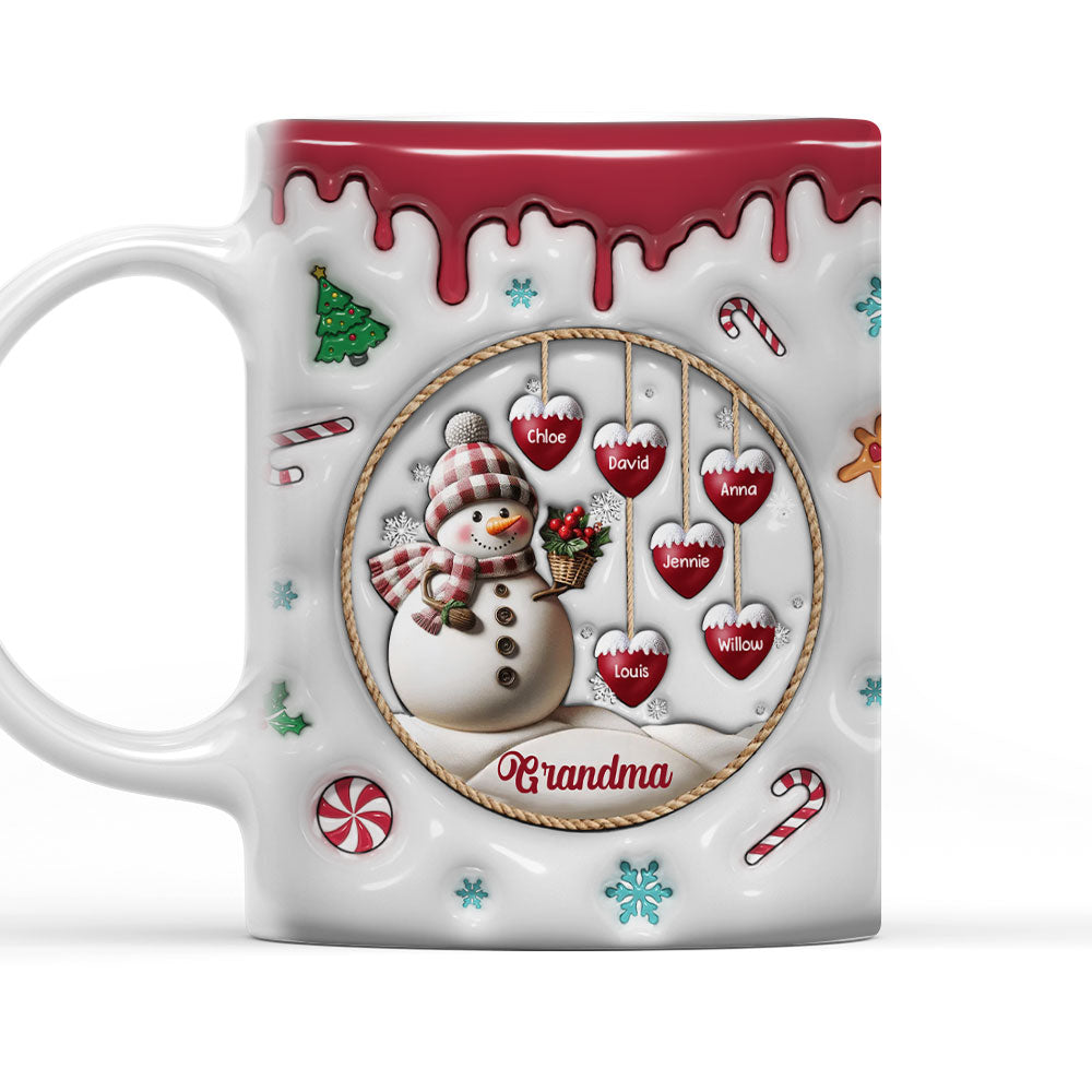 Snowman - Personalized Custom 3D Inflated Effect Mug