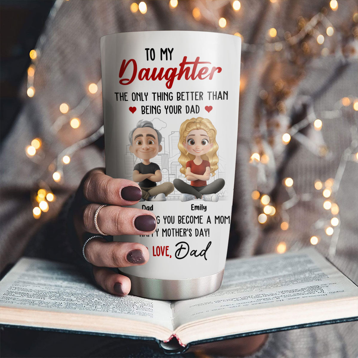 Watching You Become A Mom Is Great - Personalized Custom Tumbler