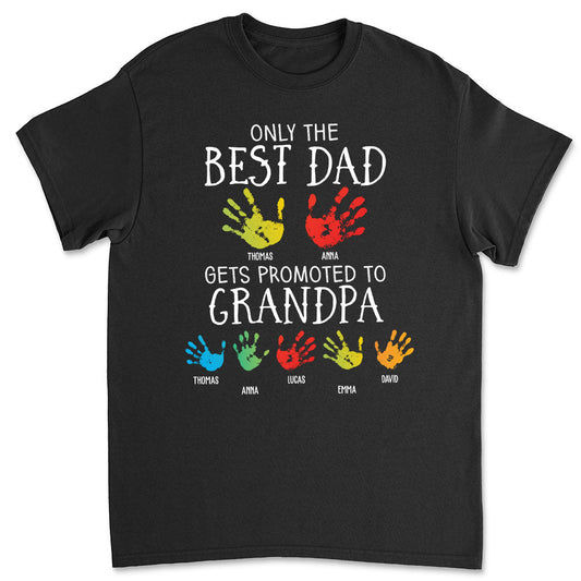 Promoted To Grandpa - Personalized Custom Shirt