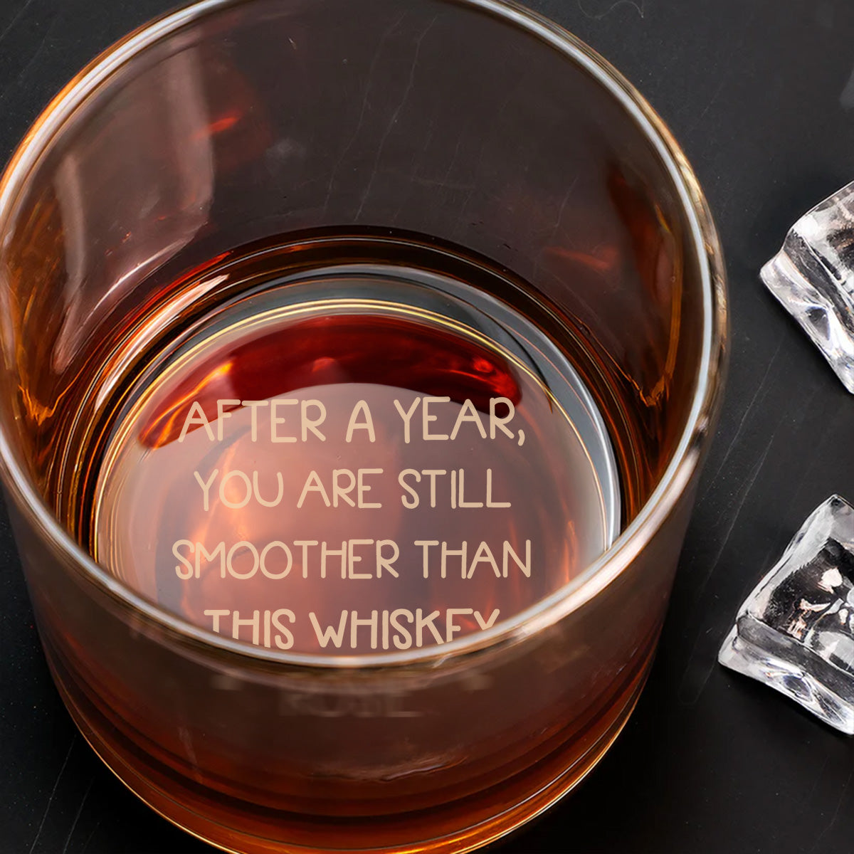 Smoother Than Whiskey - Personalized Custom Engraved Whiskey Glass