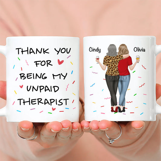 My Unpaid Therapist - Personalized Custom Coffee Mug