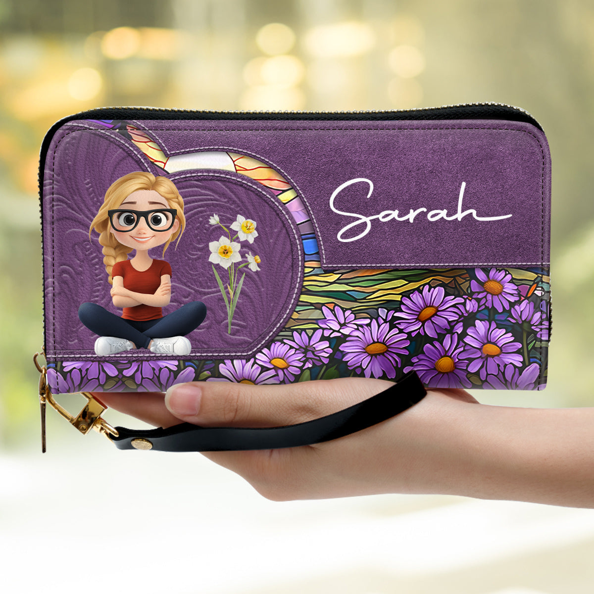 Birth Month Girl - Personalized Custom Leather Wallet