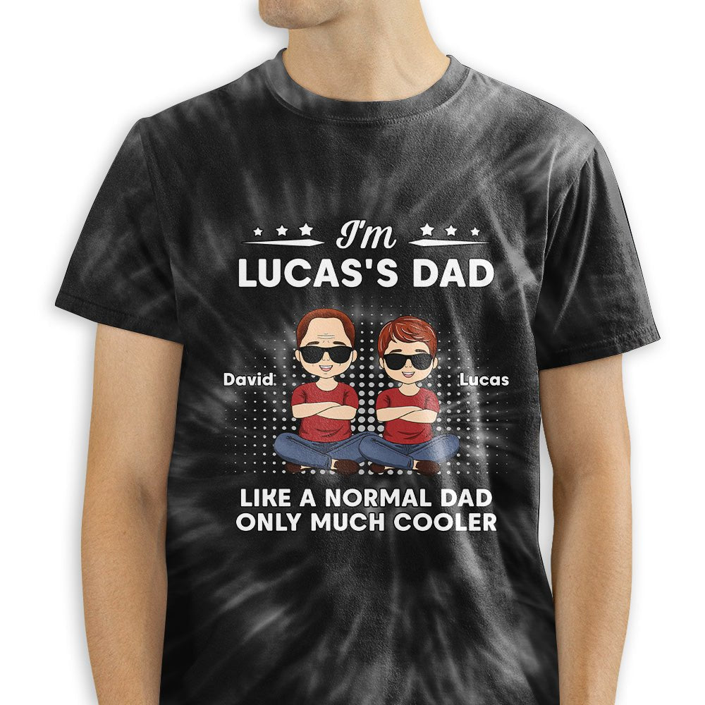 Much Cooler Dad - Personalized Custom All-over-print T-shirt