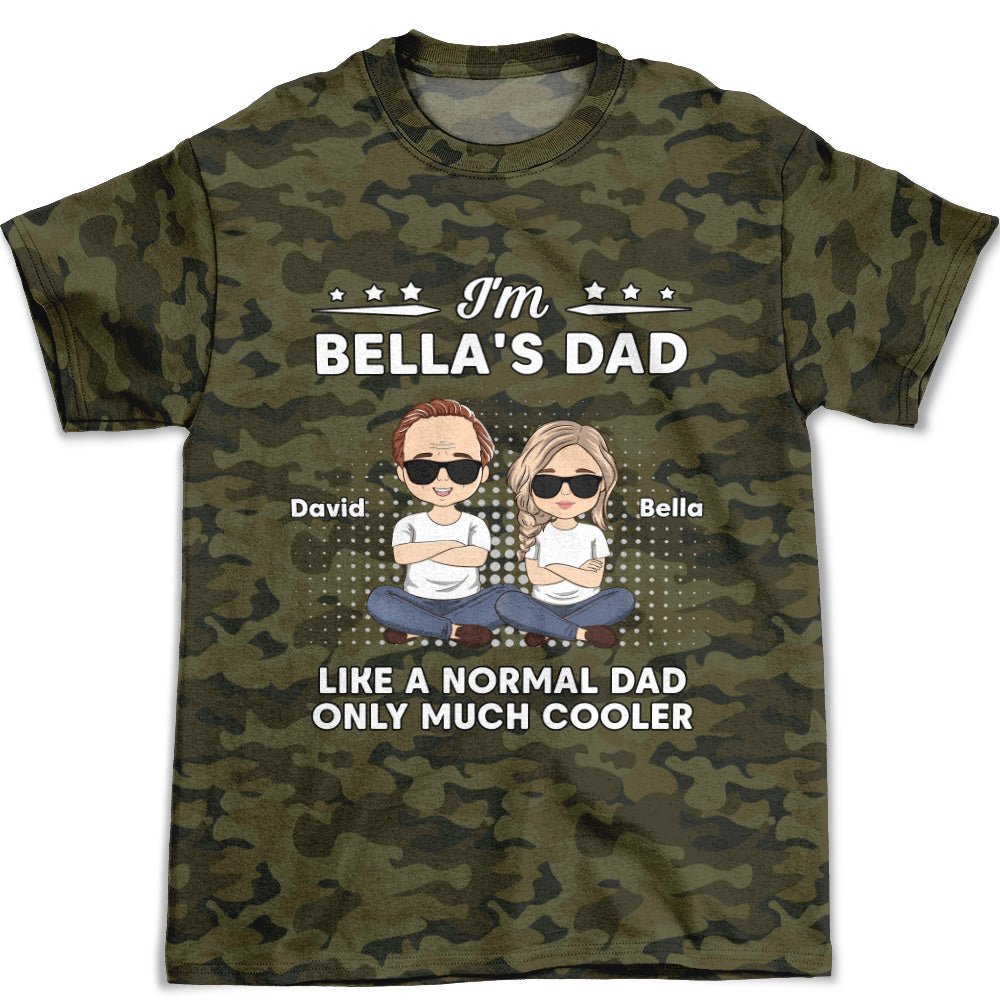 Much Cooler Dad - Personalized Custom All-over-print T-shirt