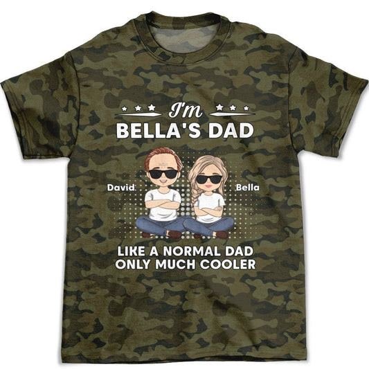 Much Cooler Dad - Personalized Custom All-over-print T-shirt