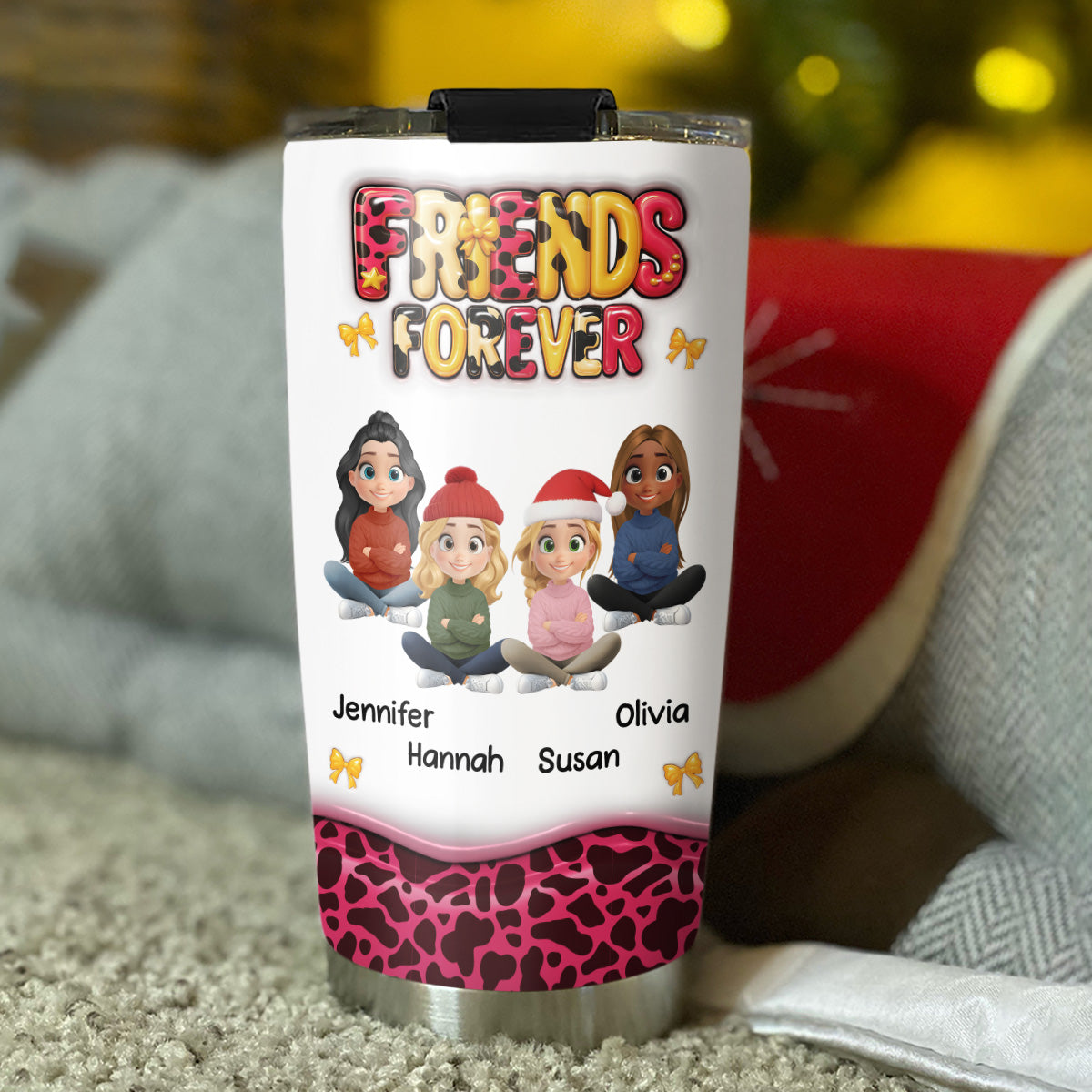 Special Friends - Personalized Custom 3D Inflated Effect Tumbler
