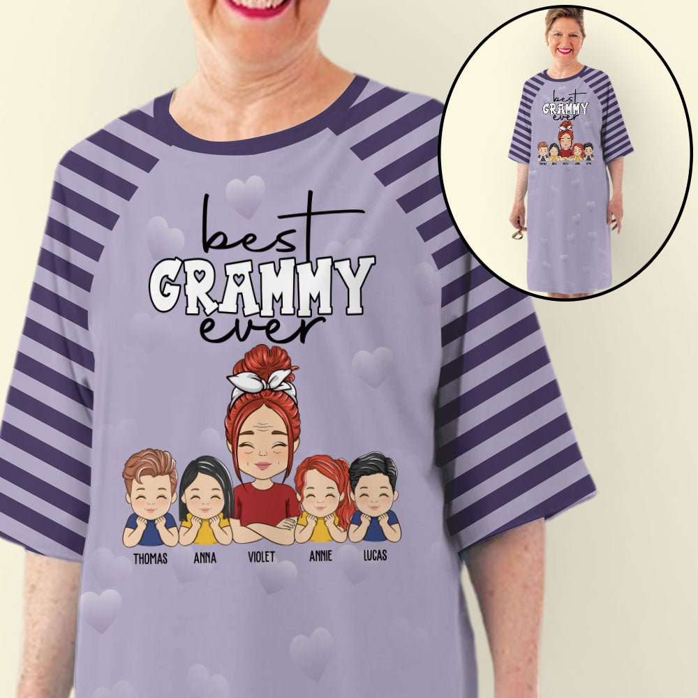 My One And Only Grandma - Personalized Custom 3/4 Sleeve Dress