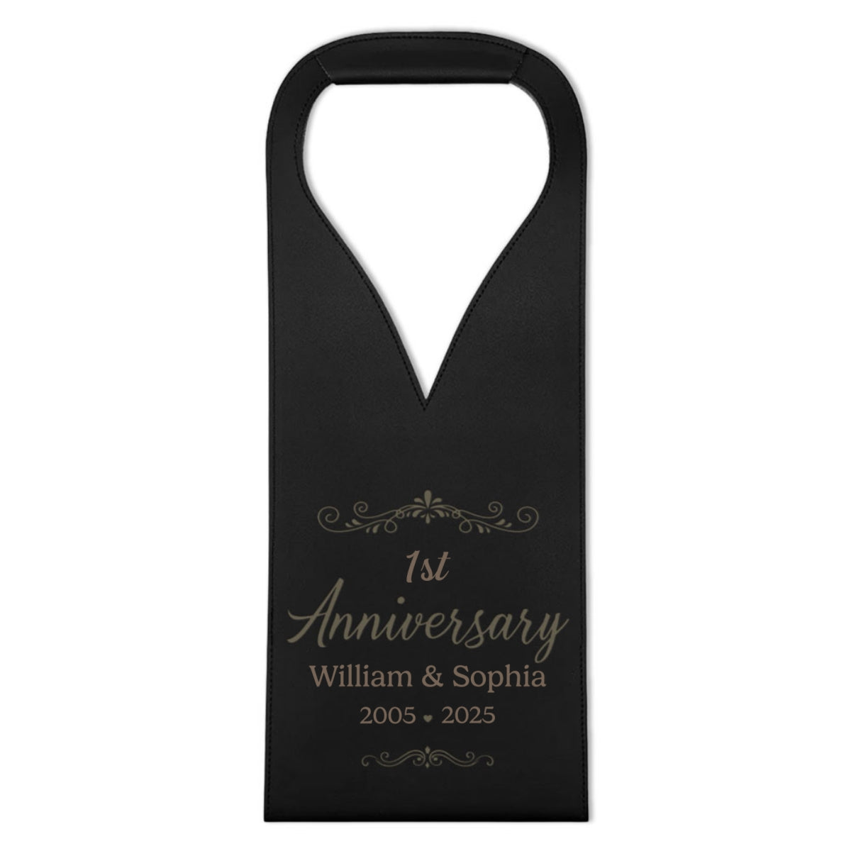 You And Me We Got This - Personalized Custom Engraved Leather Wine Bag