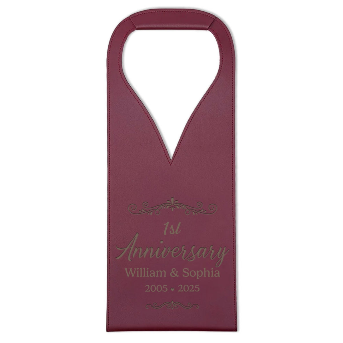 You And Me We Got This - Personalized Custom Engraved Leather Wine Bag