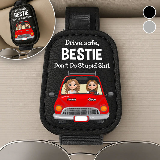 Drive Safe - Personalized Custom Sunglasses Holder For Car Visor
