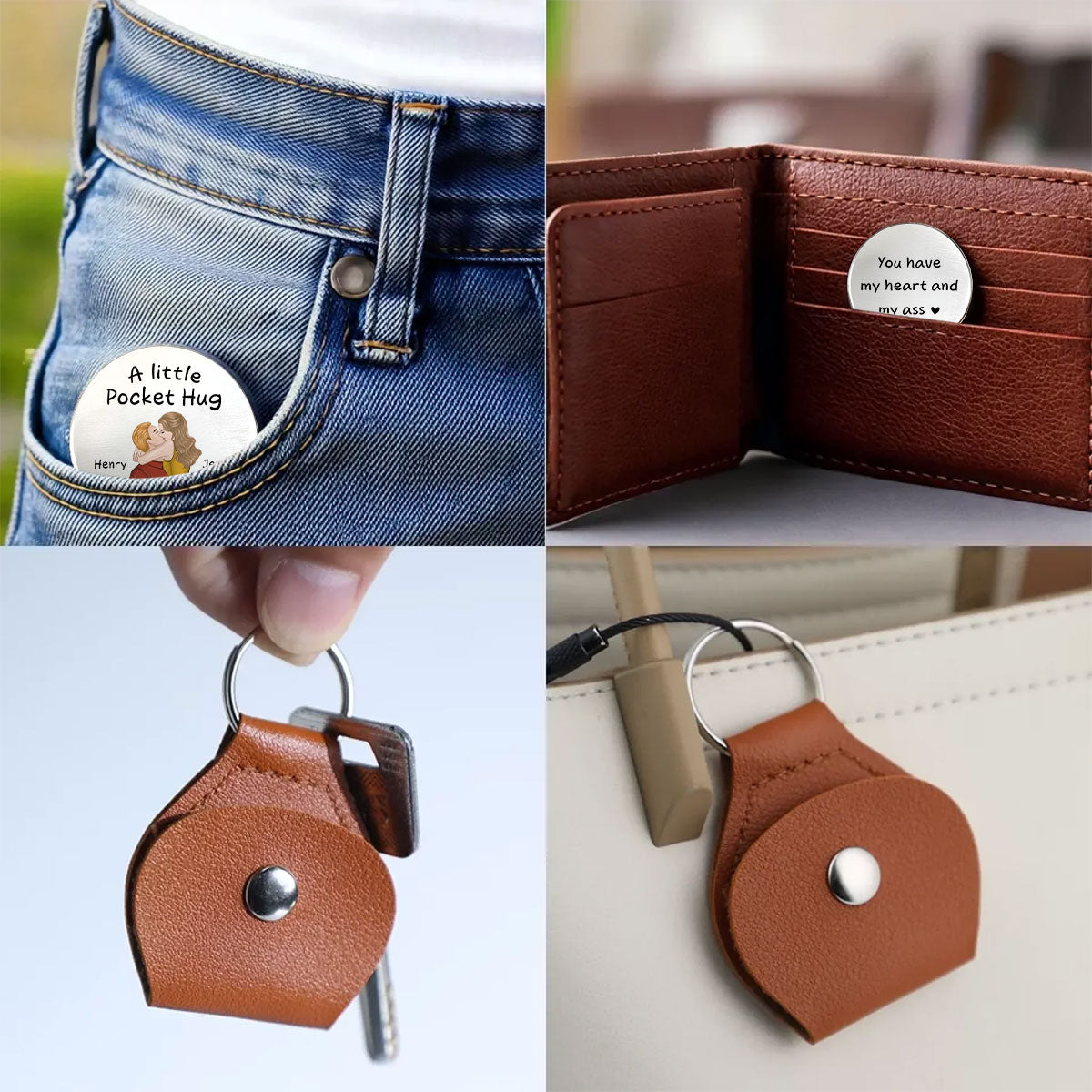 A little Pocket Hug - Personalized Custom Pocket Hug