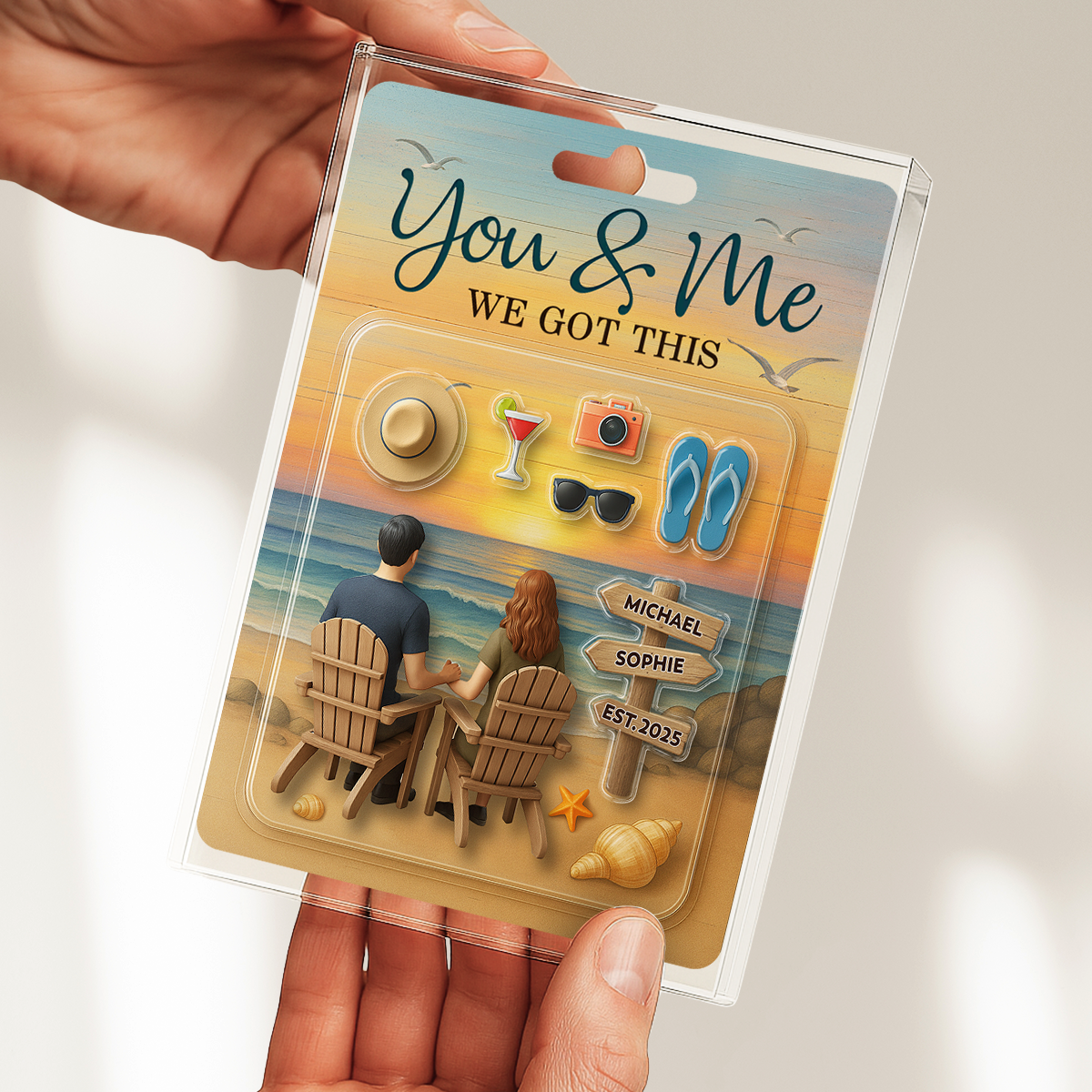 We Built A Life We Loved - Personalized Custom Acrylic Plaque