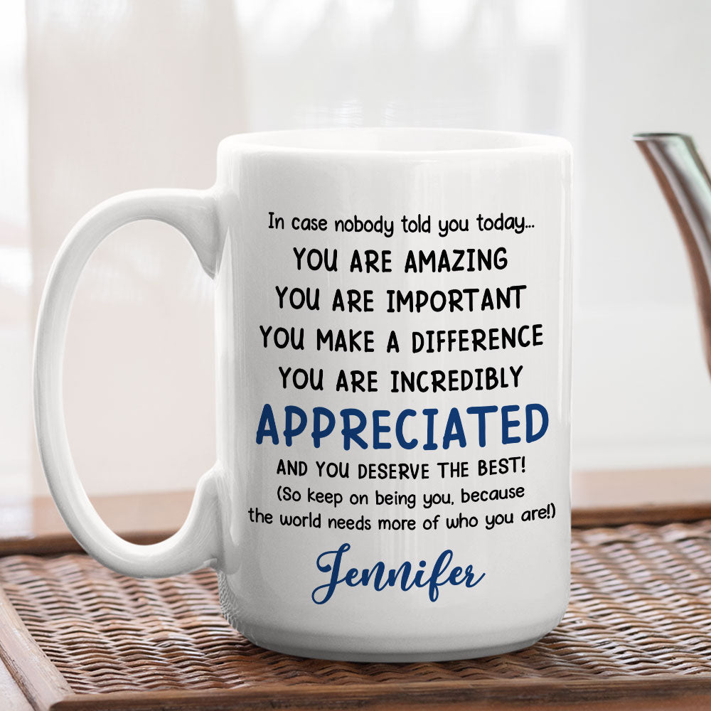 You Deserve The Best - Personalized Custom Coffee Mug