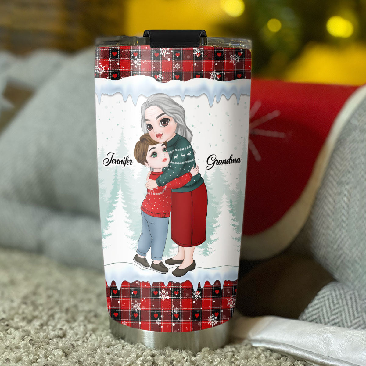 Grandma And Granddaughter - Personalized Custom Tumbler