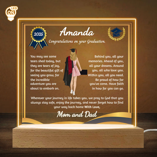 Be Proud Of Your Journey - Personalized Custom LED Light