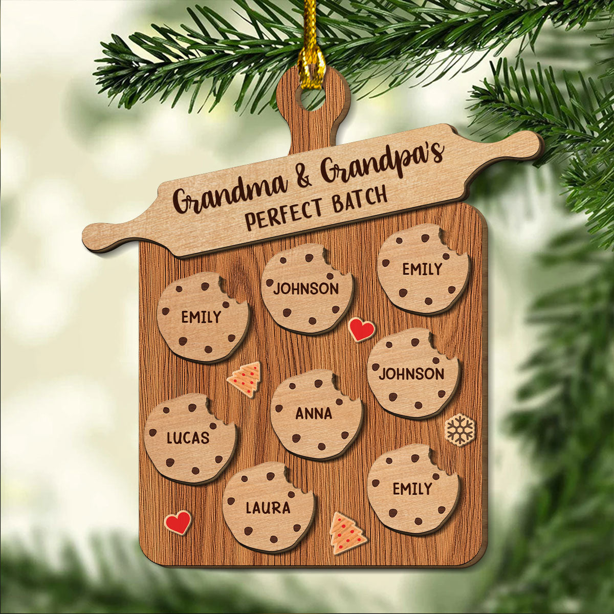 Perfect Batch Parents - Personalized Custom Freeshape 2-Layered Wood Ornament
