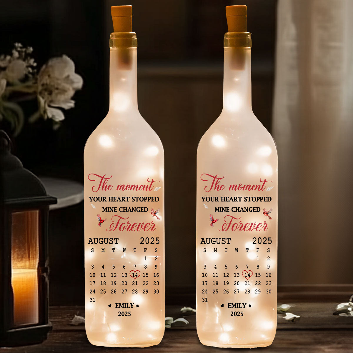 The Moment - Personalized Custom Bottle Lamp