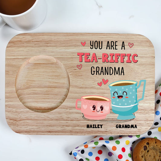 You Are A Teariffic - Personalized Custom Wooden Treat Board