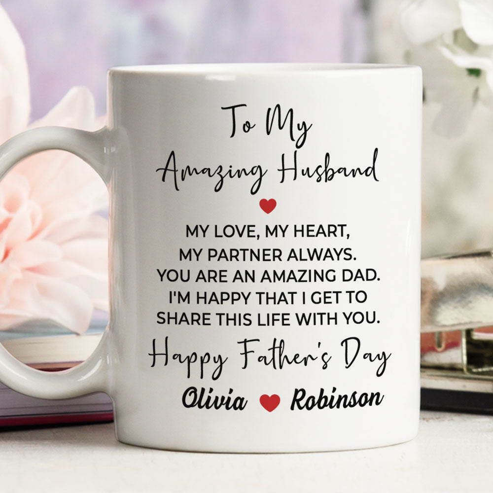 My Love My Heart - Personalized Custom Coffee Mug