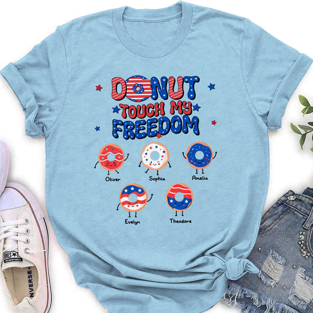 Donut Touch My Freedom - Personalized Custom Shirt