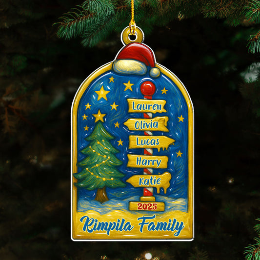 Family Brings Joy - Personalized Custom Acrylic Ornament