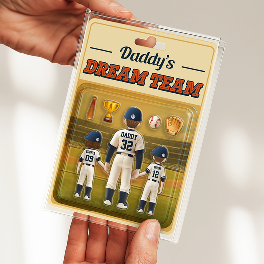Daddy Dream Team - Personalized Custom Acrylic Plaque