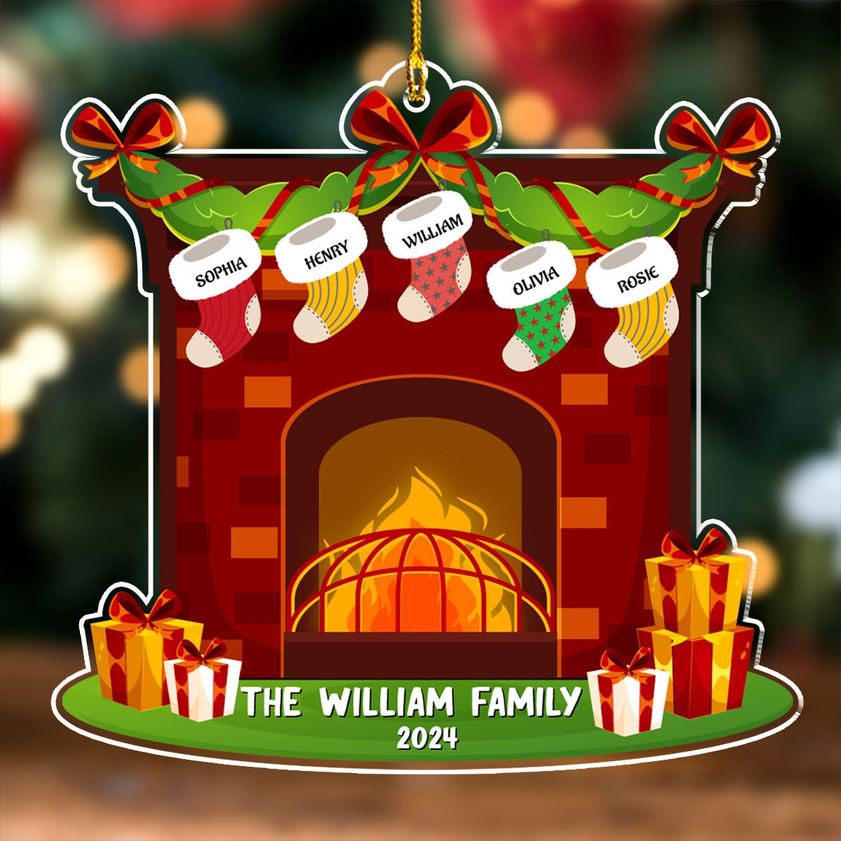 The William Family 2024 - Personalized Custom Acrylic Ornament