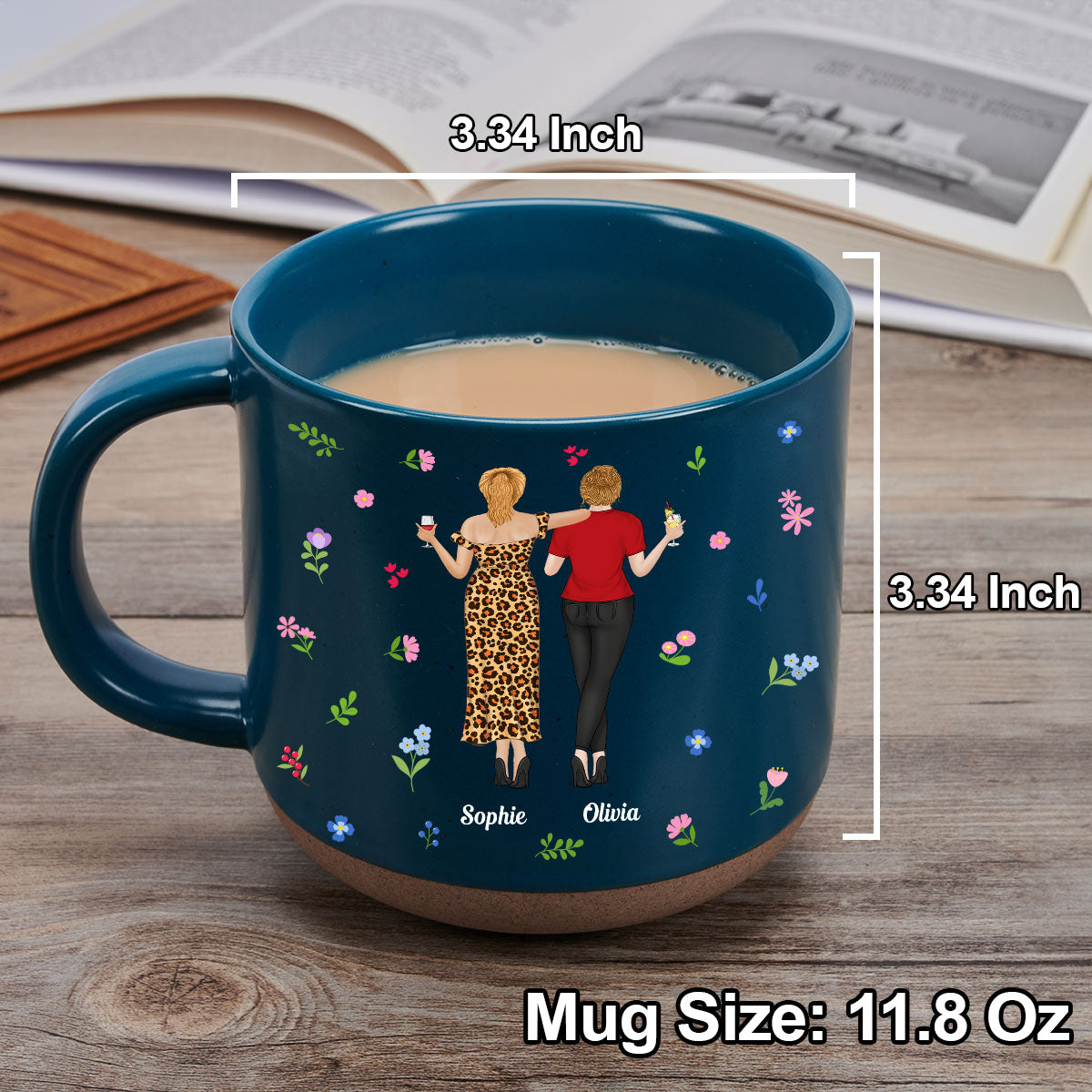 Punch Bitch Besties - Personalized Custom Pottery Mug