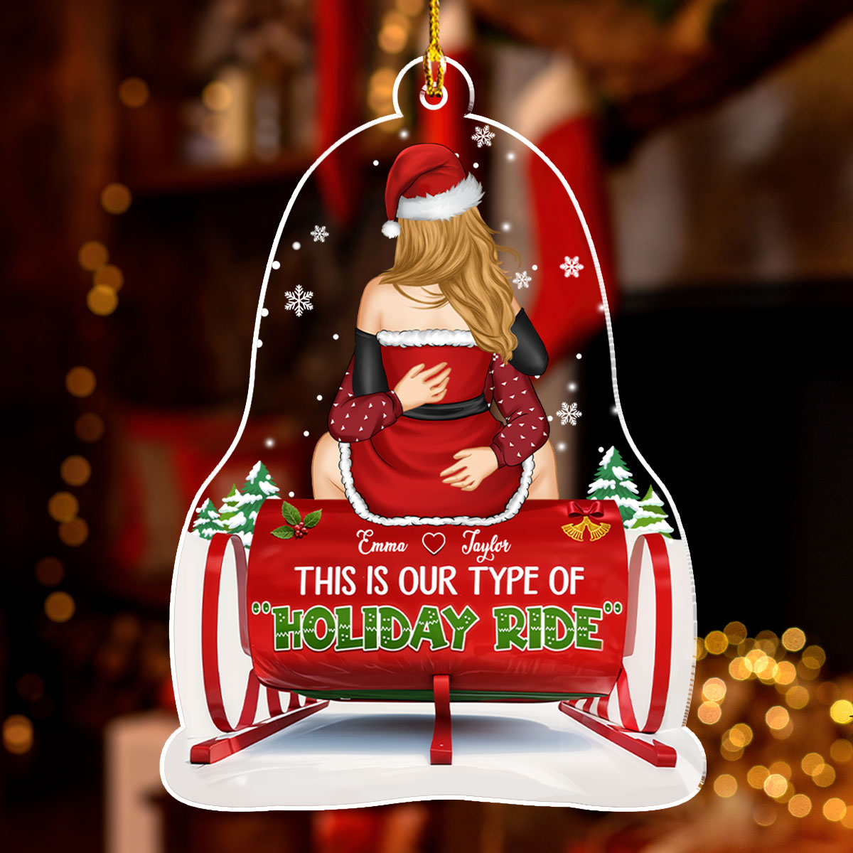 This Is Our Type Of Holiday Ride - Personalized Custom Acrylic Ornament