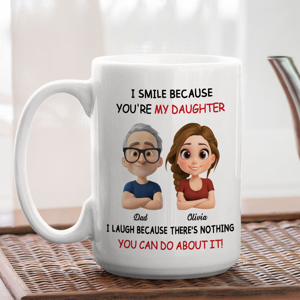 Lovely Daughter - Personalized Custom Coffee Mug