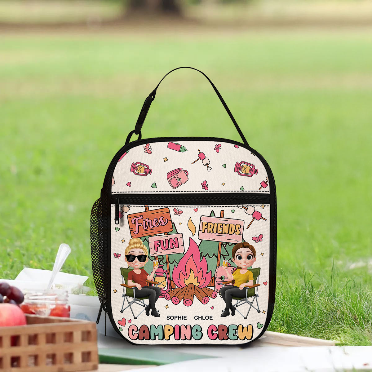 Camping Crew - Personalized Custom Insulated Lunch Bag