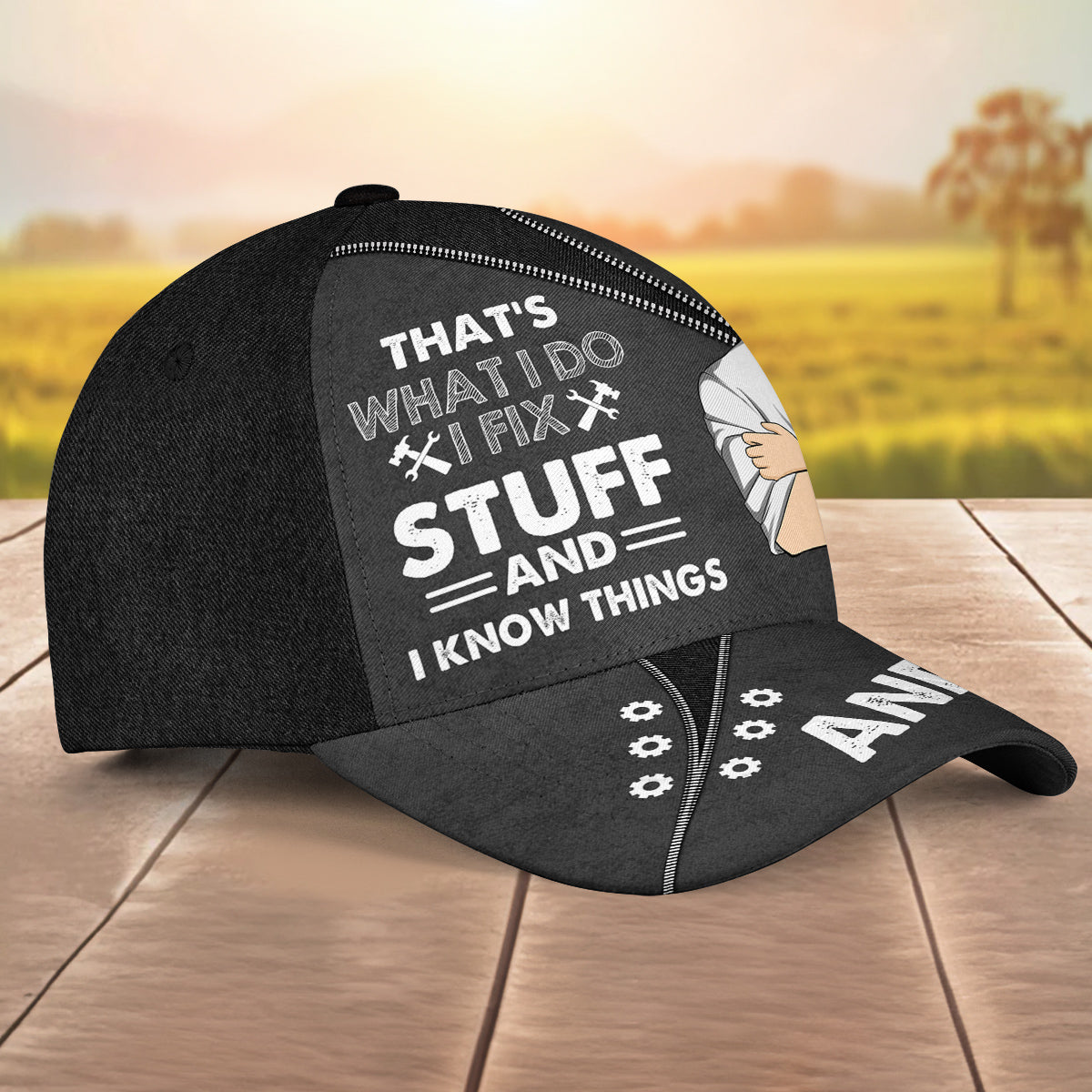 Dad Fix Stuff -  Personalized Custom Classic Cap