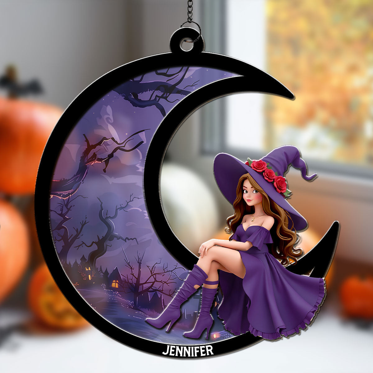 A Beauty Born Of Night - Personalized Custom Suncatcher