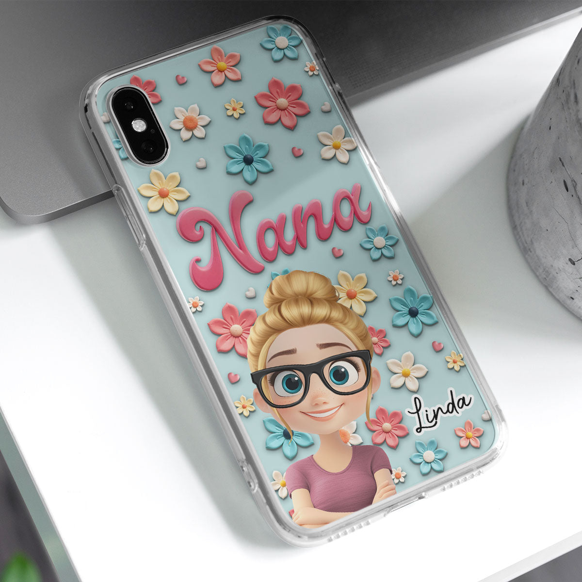 Grandma Flower - Personalized Custom Phone Case