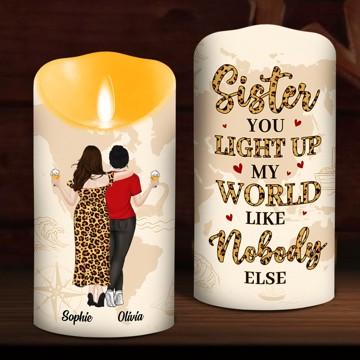 You Light Up Me - Personalized Custom LED Candle