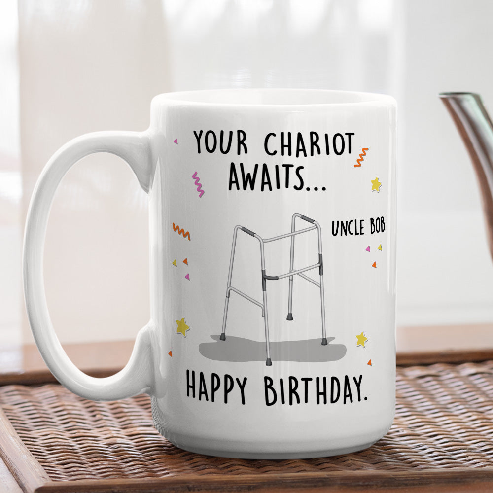 Your Chariot Awaits - Personalized Custom Coffee Mug