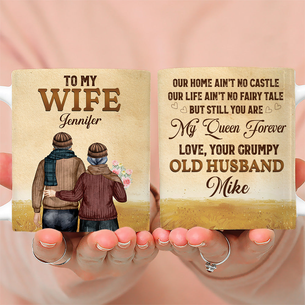 To My Wife You Are My Queen Forever - Personalized Custom Coffee Mug
