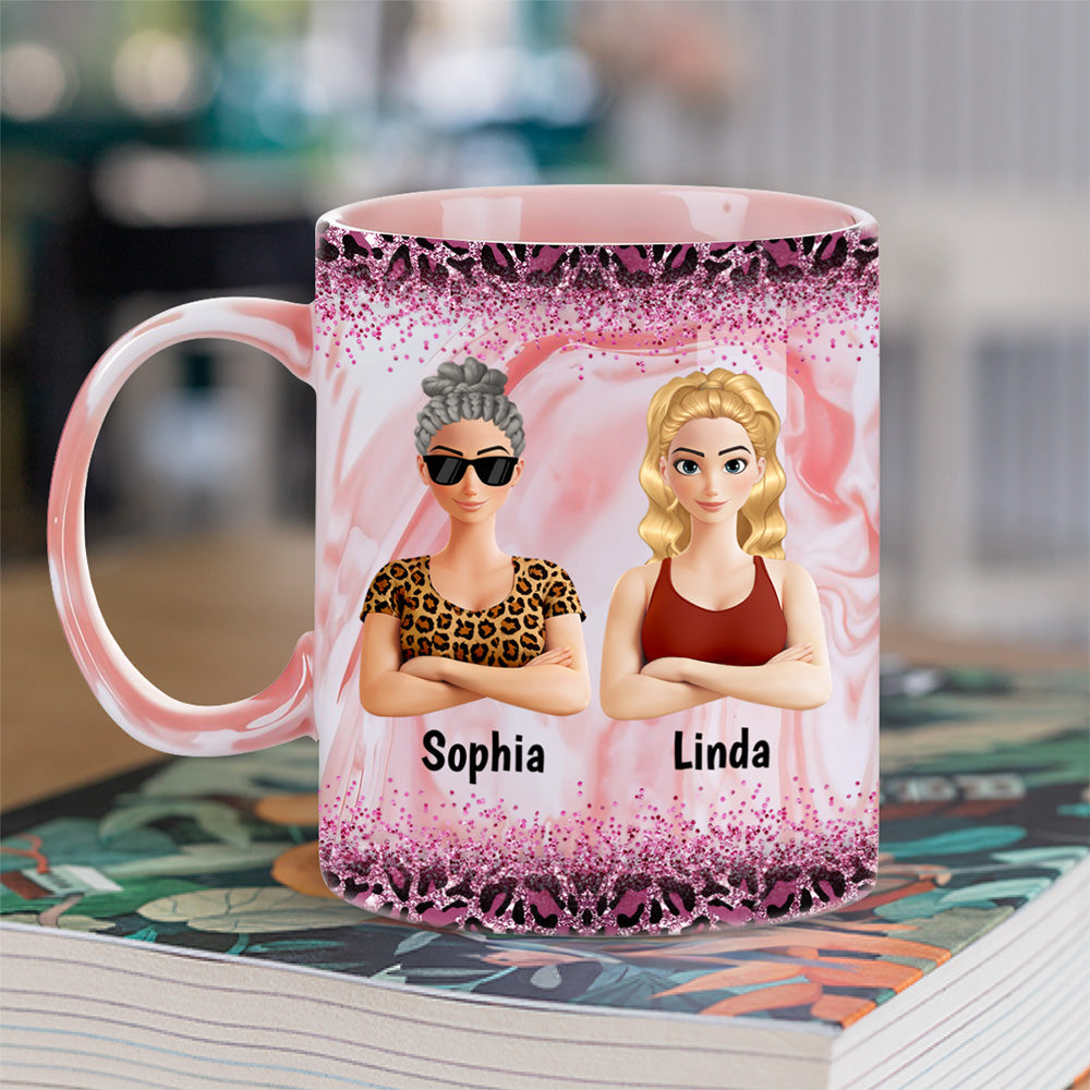 Best Mom Ever Version 2 - Personalized Custom Pink Marble Mug