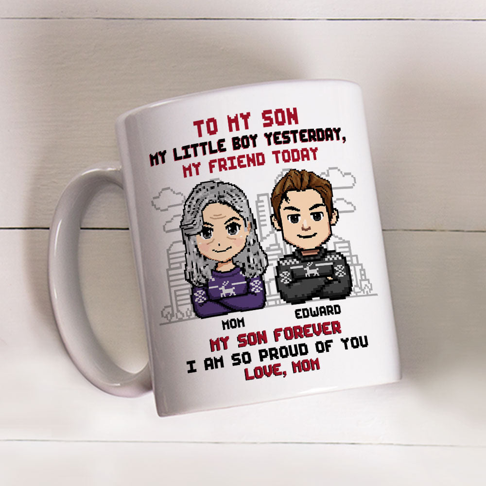 Forever My Little Boy - Personalized Custom Coffee Mug