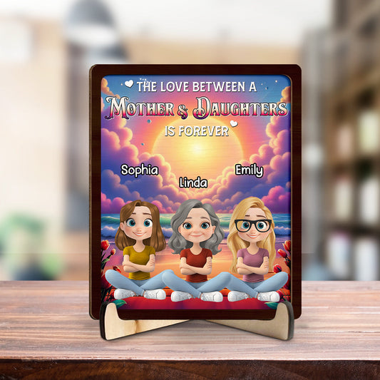 The Love Between Us - Personalized Custom Wooden Plaque