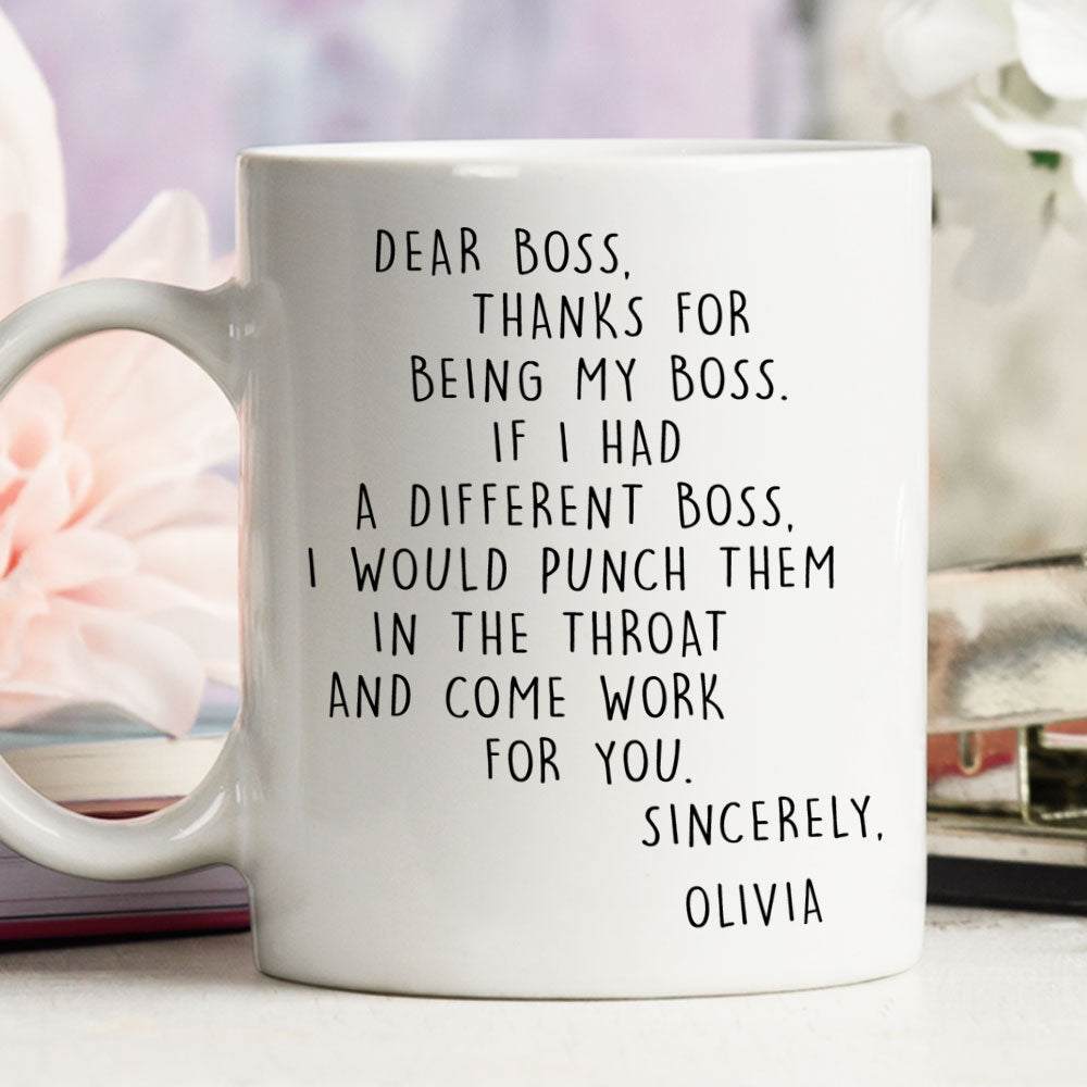 If I Had A Different Boss - Personalized Custom Coffee Mug