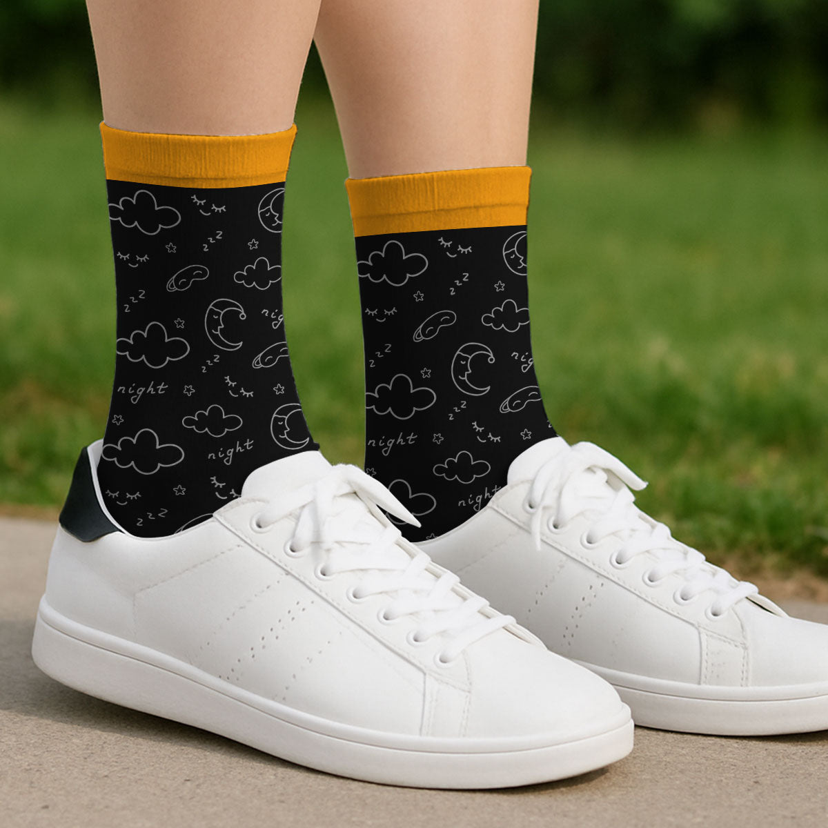 I Am Just Resting My Eyes - Personalized Custom Crew Socks