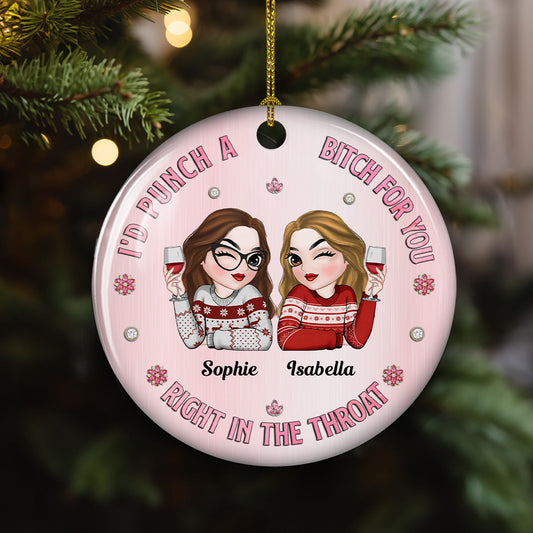 Punch For You Bitch - Personalized Custom Ceramic Ornament