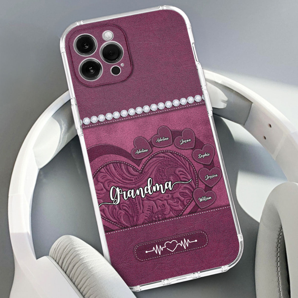 Floral Heart - Personalized Custom Phone Case