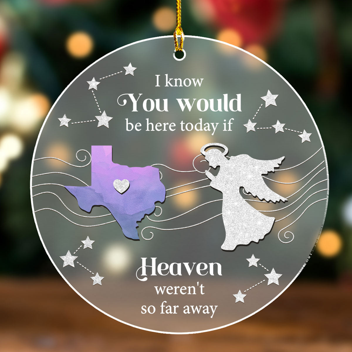 Heaven - Personalized Custom Frosted Acrylic Ornament